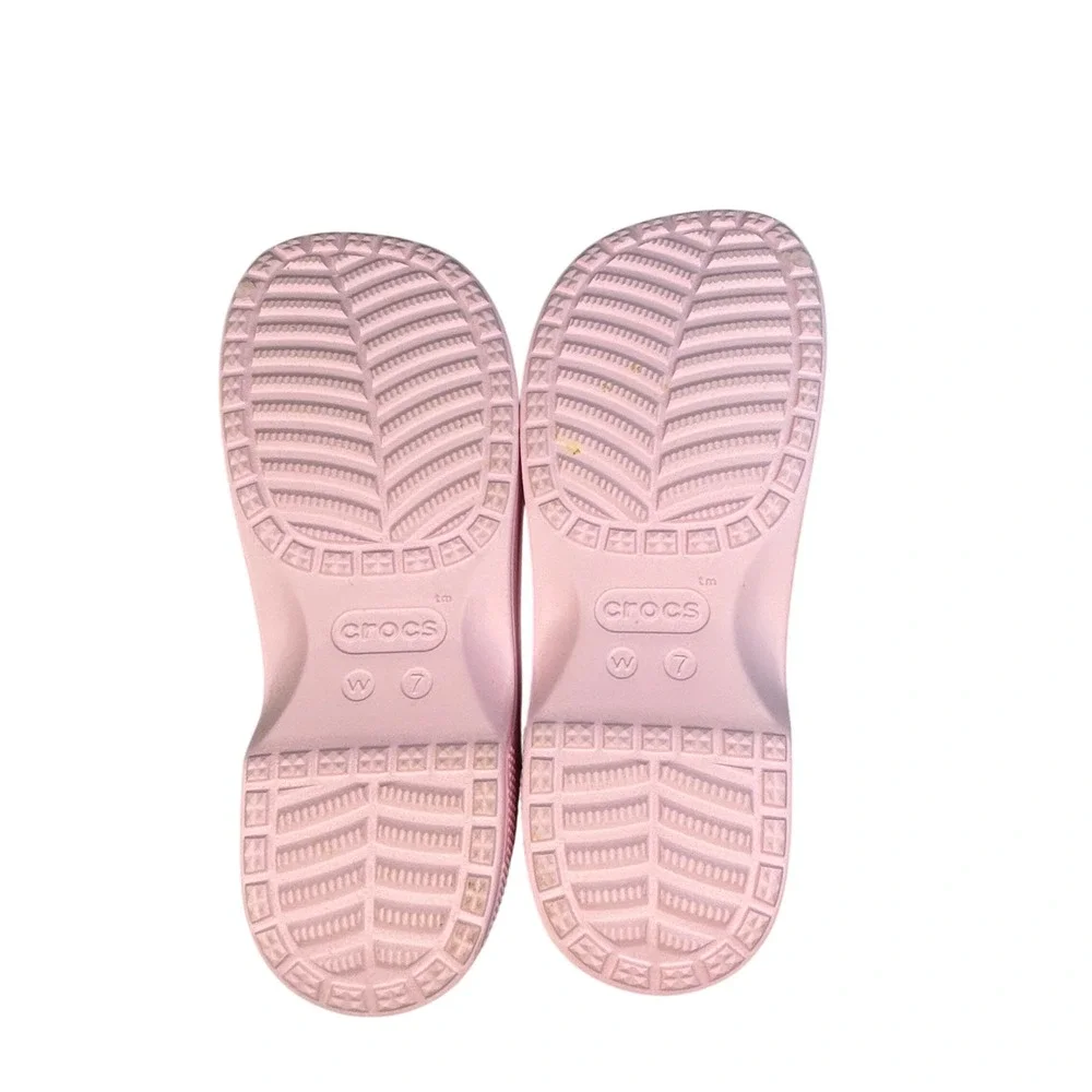 Crocs Classic Women's Cross Strap Sandals Pink Milk Size 7 Style 210840